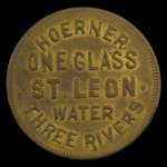 Canada, Hoerner, 1 verre, eau de St. Léon <br /> 1895