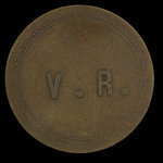Canada, Vital Raparie (V.R.), aucune dénomination <br /> 1881