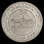 Canada, T. Bergeron, aucune dénomination <br /> 1895