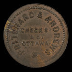 Canada, Pritchard & Andrews, aucune dénomination <br /> 1888