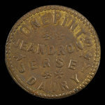 Canada, Jeandron's Jersey Dairy, 1 chopine de lait <br /> 1895