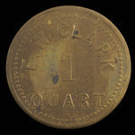 Canada, E.W. Clark, 1 pinte de lait <br /> 1892