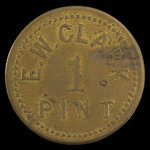 Canada, E.W. Clark, 1 chopine de lait <br /> 1892