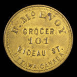 Canada, P. McEvoy, 25 cents <br /> 1892