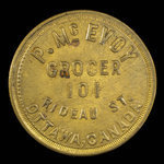 Canada, P. McEvoy, 10 cents <br /> 1892