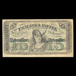 Canada, Yamaska Hotel, 15 cents, charges <br /> 11 décembre 1885