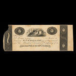 Canada, Banque de Montréal, 5 dollars <br /> 1830