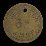 Canada, Jerry McDonald, 5 cents <br /> 1920