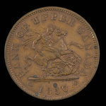 Canada, Bank of Upper Canada (York), 1 penny <br /> 1850