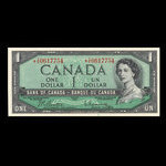 Canada, Banque du Canada, 1 dollar <br /> 1954
