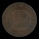 Canada, Banque de Montréal, 1/2 penny <br /> 1842