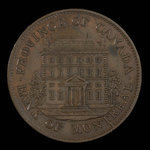 Canada, Banque de Montréal, 1/2 penny <br /> 1842