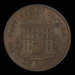 Canada, Banque de Montréal, 1/2 penny : 1842