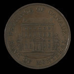 Canada, Banque de Montréal, 1/2 penny : 1842