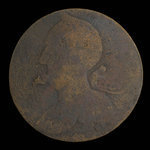 Canada, inconnu, 1/2 penny <br /> 1838