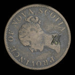 Canada, Province de la Nouvelle-Écosse, 1/2 penny <br /> 1840