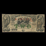 Canada, Banque de Montréal, 2 dollars <br /> 1 janvier 1849