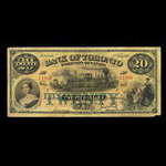 Canada, Bank of Toronto (The), 20 dollars <br /> 1 février 1917