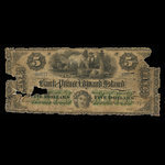 Canada, Bank of Prince Edward Island, 5 dollars <br /> 1 janvier 1872