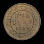 Canada, Victoria, 1 cent : 1859