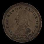 Canada, inconnu, 1/2 penny <br /> 1813