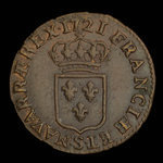 France, Louis XV, 1 liard <br /> 1721