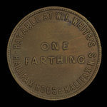 Canada, W.L. White, 1 farthing <br /> 1870