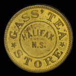Canada, Gass' Tea Store, aucune dénomination <br /> 1882