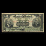 Canada, Banque de Montréal, 10 dollars <br /> 2 janvier 1904