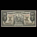 Canada, Banque Canadienne Nationale, 10 dollars <br /> 1 février 1925
