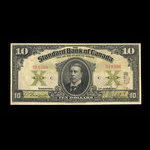 Canada, Standard Bank of Canada, 10 dollars <br /> 2 janvier 1919