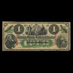 Canada, Union Bank of Lower Canada, 4 dollars <br /> 1 septembre 1870