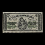 Canada, Dominion du Canada, 25 cents <br /> 1 mars 1870