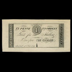 Canada, Cuvillier & Fils, 12 pence <br /> 10 juillet 1837
