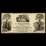 Canada, J. Hooper, aucune dénomination <br /> 1887