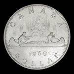 Canada, Élisabeth II, 1 dollar <br /> 1969