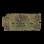Canada, Banque de Québec, 1 dollar <br /> 2 janvier 1859