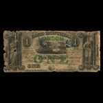 Canada, Banque de Montréal, 1 dollar <br /> 1 janvier 1849