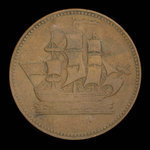 Canada, inconnu, 1/2 penny <br /> 1835