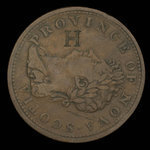 Canada, Province de la Nouvelle-Écosse, 1/2 penny <br /> 1823