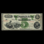 Canada, People's Bank of Halifax, 5 dollars <br /> 1 novembre 1894