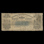 Canada, Bank of British North America, 1 dollar <br /> 1 janvier 1856