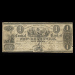 Canada, Central Bank of New Brunswick, 1 livre(anglaise) <br /> 1 août 1857