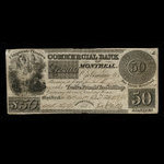 Canada, Commercial Bank of Montreal, 50 dollars <br /> 10 octobre 1835