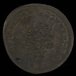 Canada, Société d'archéologie et de numismatique de Montréal, 1 sou <br /> 1865