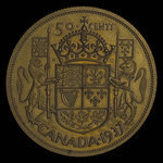 Canada, Georges VI, 50 cents <br /> 1937