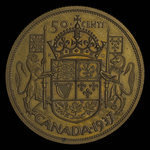 Canada, Georges VI, 50 cents <br /> 1937