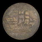 Canada, inconnu, 1/2 penny <br /> 1838