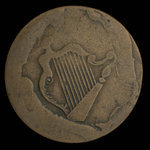 Canada, inconnu, 1/2 penny <br /> 1838