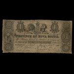 Canada, Province de la Nouvelle-Écosse, 1 livre(anglaise) <br /> 1 mai 1848